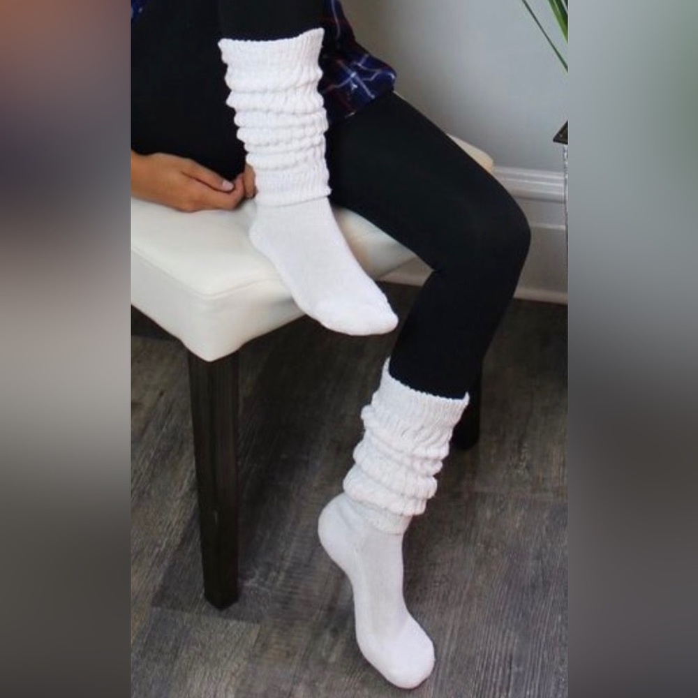 2 Pair of slouch Socks Scrunch socks! Original Retro Heavy Slouchy Socks